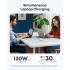 Anker Nano Charging Station, 130W Fast Charging, 6-Port Slim USB C Charger with 4 USB C, 2 USB A Ports, Compact, for iPhone 17, iPad, MacBook, Pixel, Galaxy, Home, Office and Travel - White